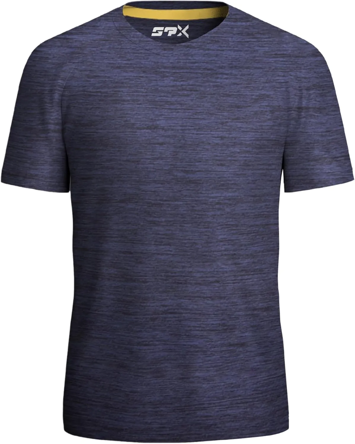 [5 Pack] Men’s Workout Short Sleeve Dry Fit T Shirts Quick Dry Active Athletic Crewneck Running Gym Moisture Wicking Tee Tops