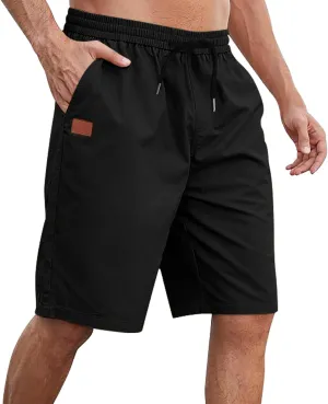 Athletic Shorts for Mens Hiking Fishing Cotton Cargo Shorts Breathable Summer Wide Leg Pants with Pockets 2025