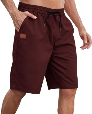 Athletic Shorts for Mens Hiking Fishing Cotton Cargo Shorts Breathable Summer Wide Leg Pants with Pockets 2025