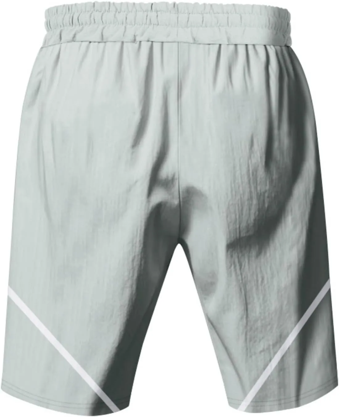 Basketball Shorts for Men Quick Dry Workout Running Shorts Big and Tall Drawstring Short Activewear with Zipper Pockets