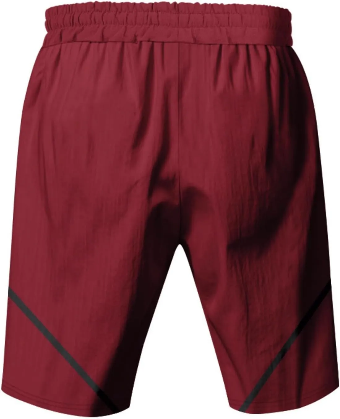 Basketball Shorts for Men Quick Dry Workout Running Shorts Big and Tall Drawstring Short Activewear with Zipper Pockets