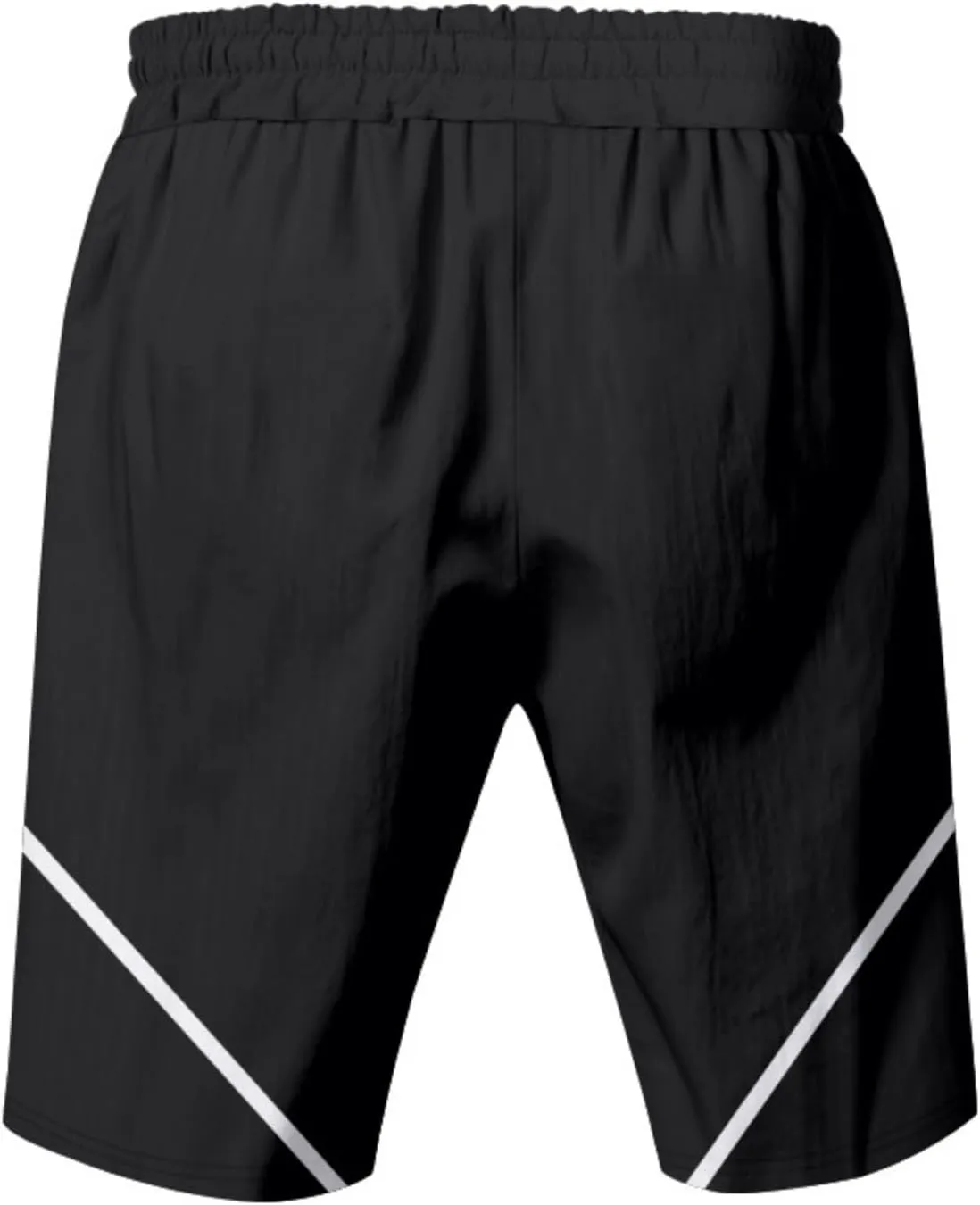 Basketball Shorts for Men Quick Dry Workout Running Shorts Big and Tall Drawstring Short Activewear with Zipper Pockets
