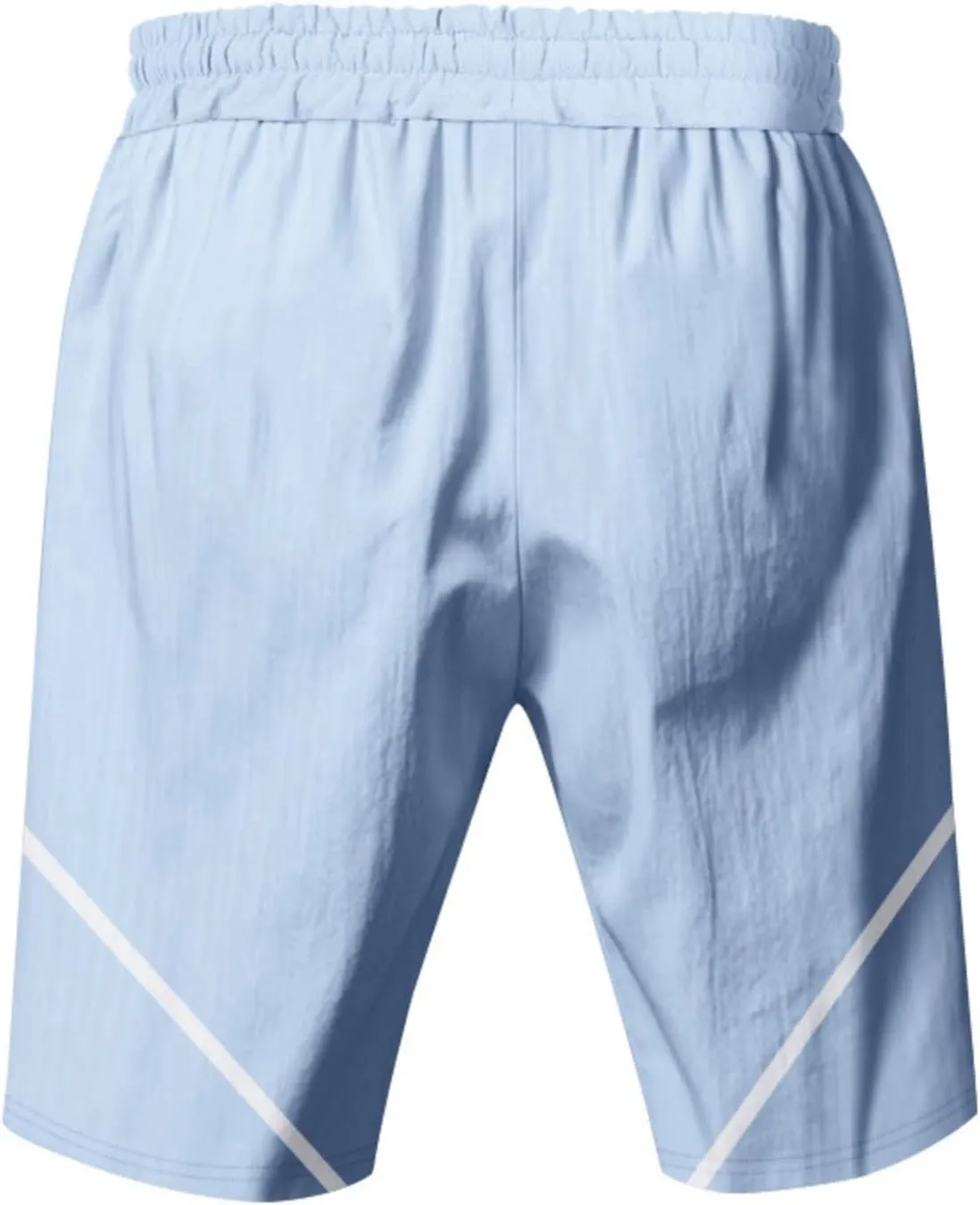Basketball Shorts for Men Quick Dry Workout Running Shorts Big and Tall Drawstring Short Activewear with Zipper Pockets