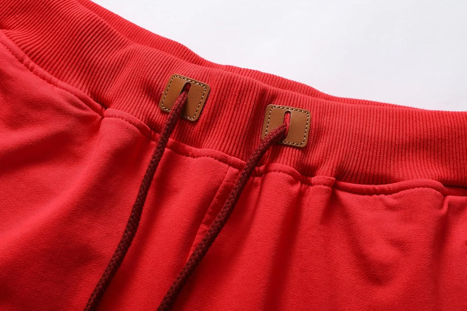 Big Boy's Casual Shorts Summer Cotton Classic Fit Elastic Waist Shorts with Zipper Pockets
