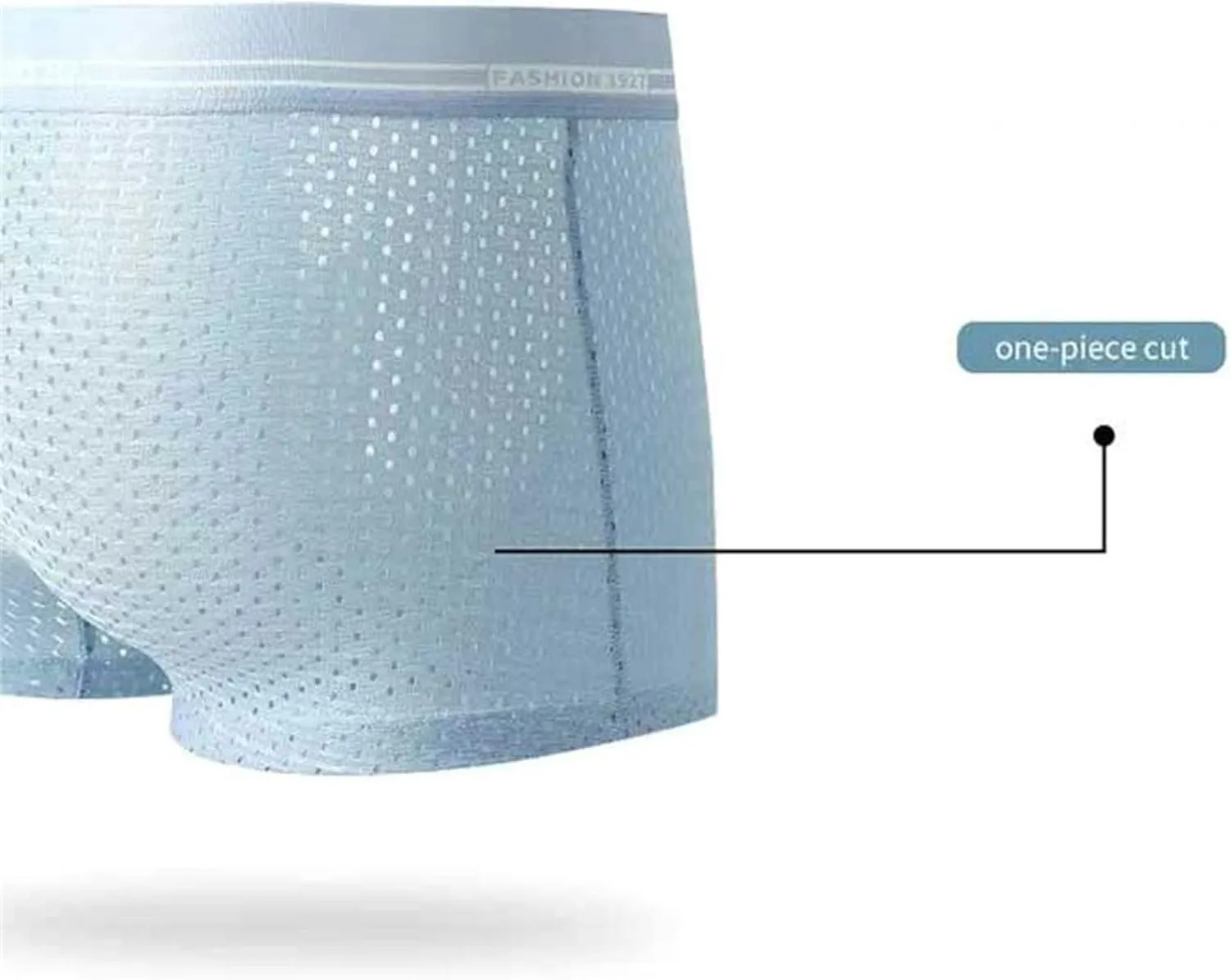 Boxer Shorts Men Ice Silk Breathable Mesh Briefs Thin Transparent Trunks Soft Comfortable Underpants