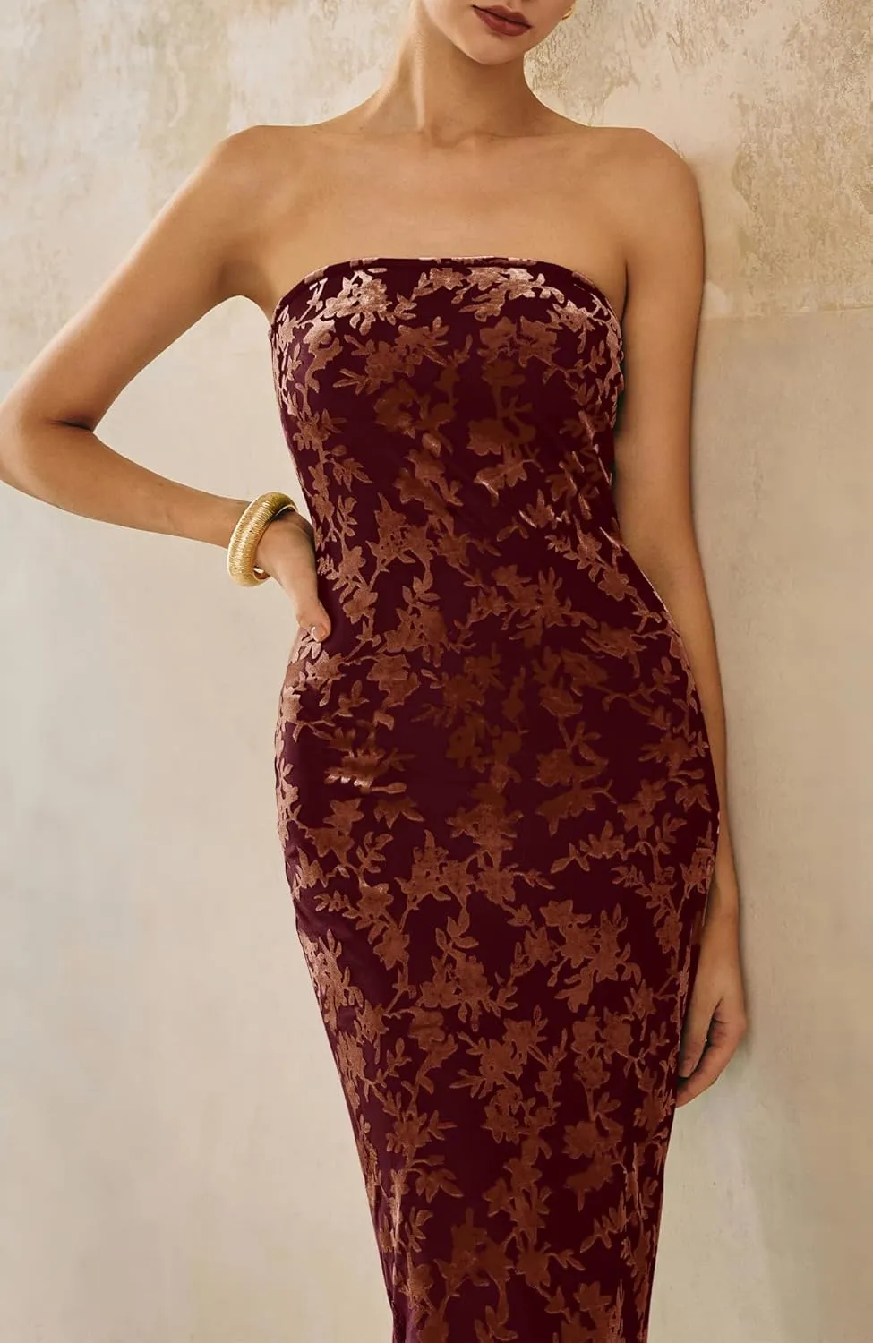 BTFBM Women Spring Dresses 2025 Elegant Wedding Guest Dresses Bodycon Tube Maxi Dress Split Floral Cocktail Dress