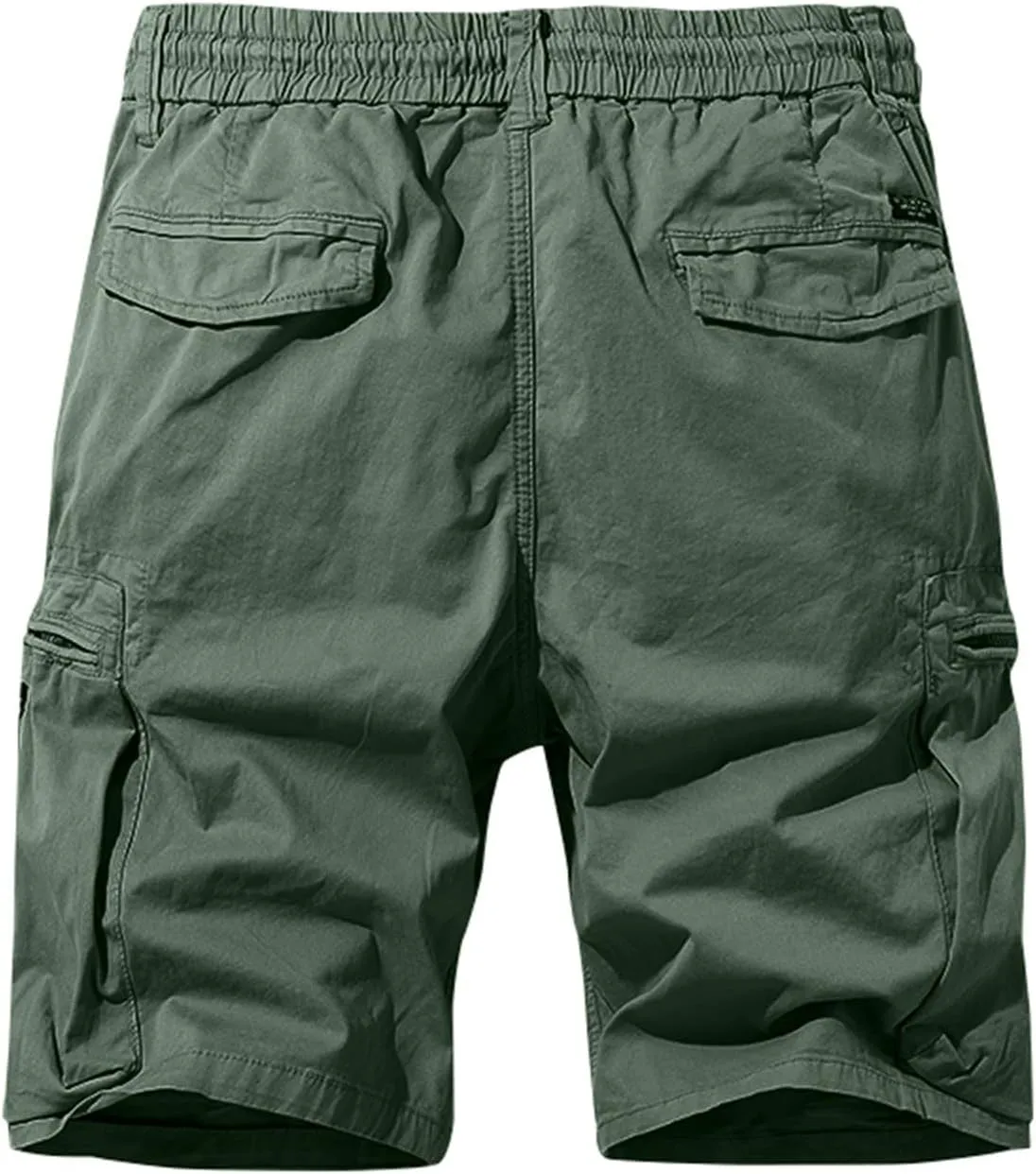 Cargo Pants for Men,Drawstring Elastic Waist Shorts Cotton Breathable Trousers Sports Straight Leg Pants
