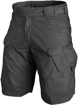Cargo Shorts for Men Summer Outdoor Tactical Pants Solid/Patriotic Printed Military SweatShorts with Multi Pocket