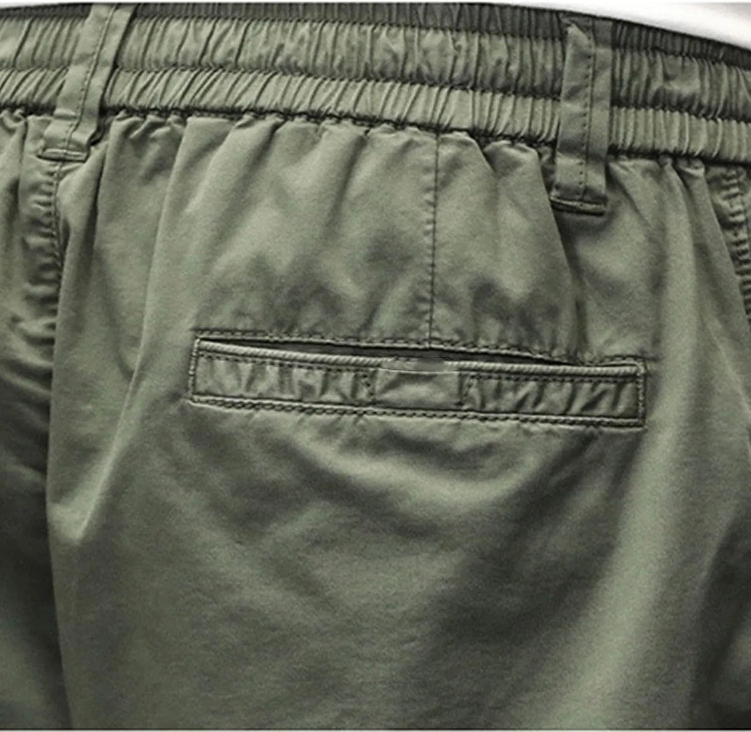 Cotton Cargo Shorts for Men Fashion Hiking Solid Outdoor Athletic Wear Resistance Short Multiple Pockets Summer Pants