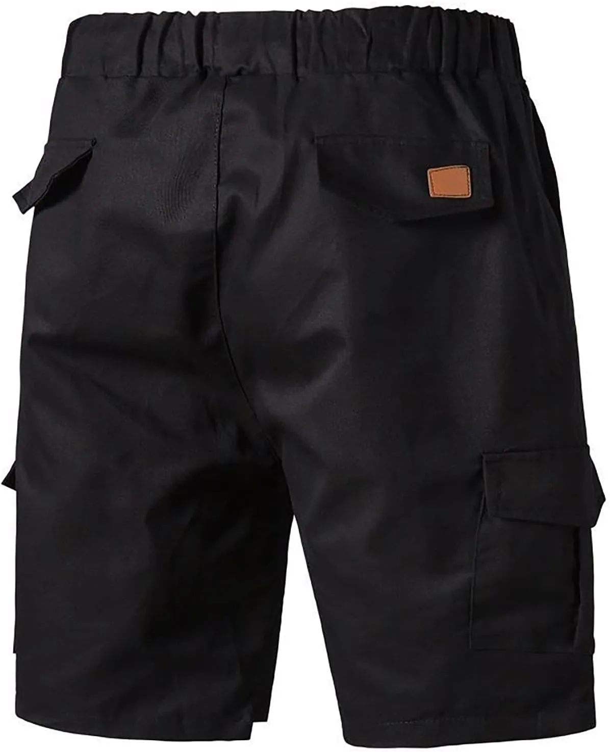 CRNTCEM Drawstring Casual Cargo Shorts for Men Summer Outdoor Twill Chinos Short Relaxed Fit Cotton Work Shorts with Pocket