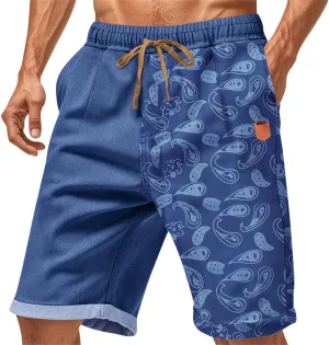CRNTCEM Mens Drawstring Streetwear Hiphop Shorts Elastic Wasited Athletic Workout Running Short Pants Casual Fashion Shorts
