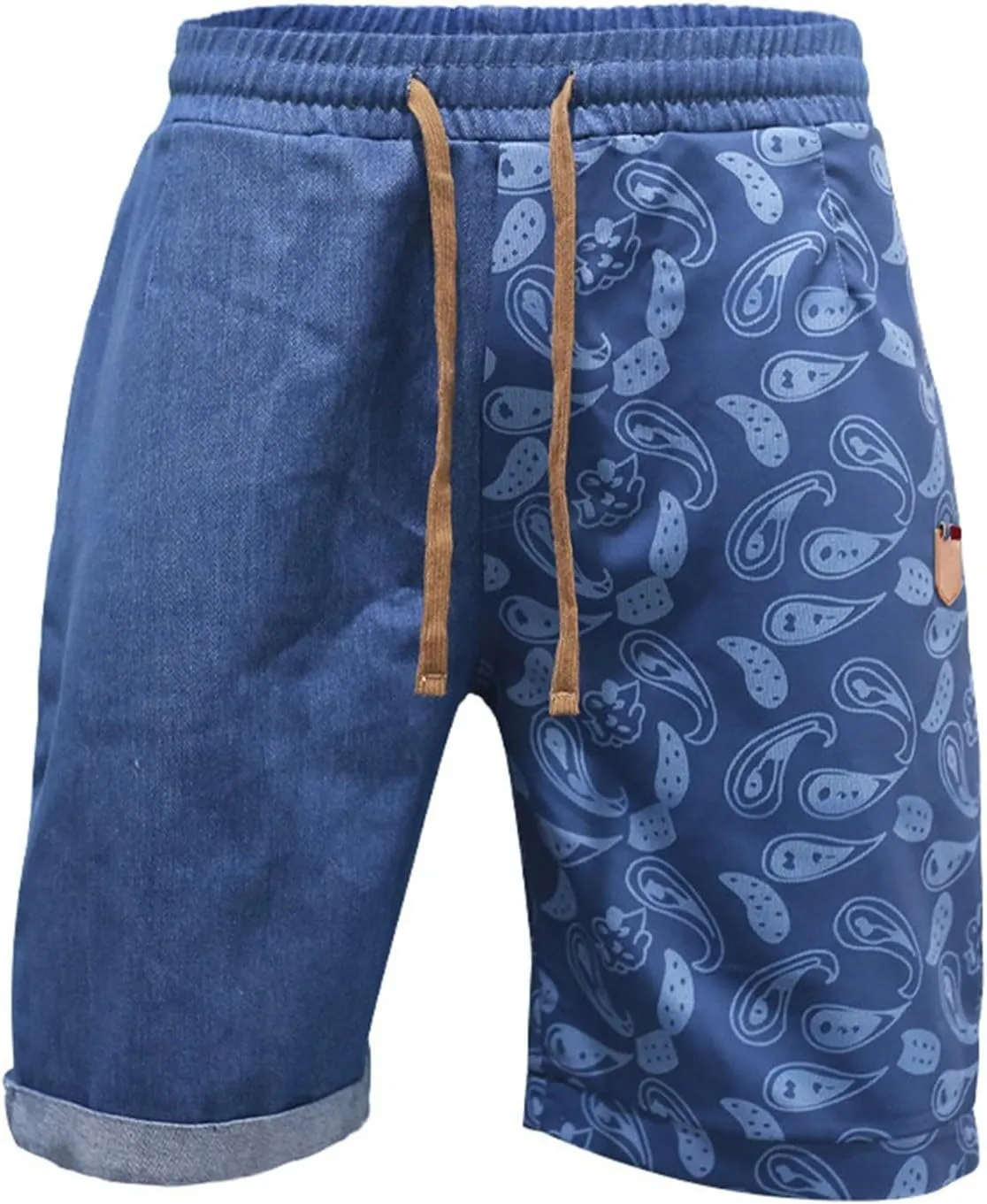 CRNTCEM Mens Drawstring Streetwear Hiphop Shorts Elastic Wasited Athletic Workout Running Short Pants Casual Fashion Shorts
