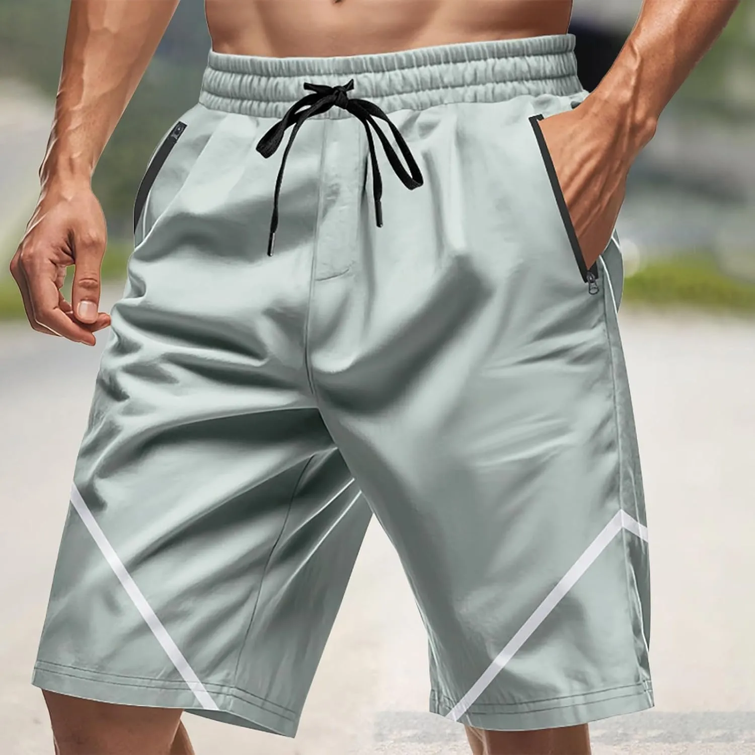 CRNTCEM Mens Fashion Basketball Shorts Athletic Workout Jogging Baseball Shorts Outdoor Fashion Hiphop Streetwear Short Pants