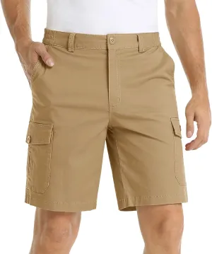 CRNTCEM Men's Golf Dress Shorts Stretch Work Flat Front Hybrid Shorts Summer Casual Chino Business Office Short with Pockets