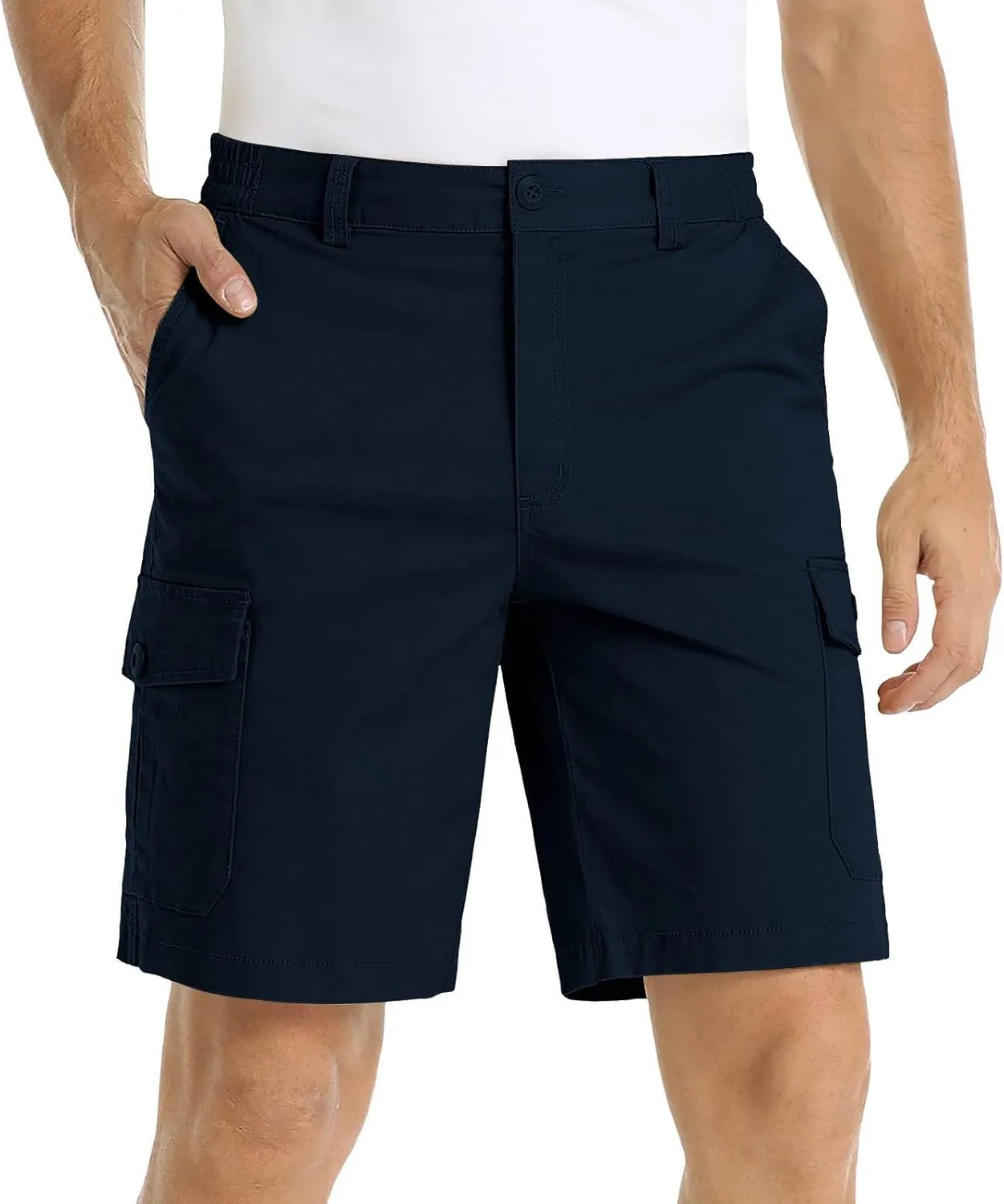CRNTCEM Men's Golf Dress Shorts Stretch Work Flat Front Hybrid Shorts Summer Casual Chino Business Office Short with Pockets