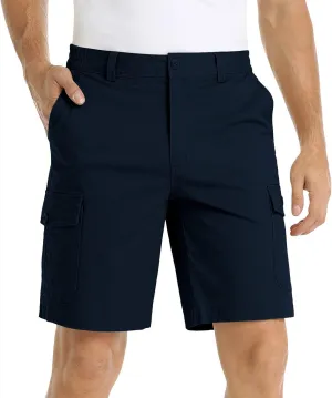 CRNTCEM Men's Golf Dress Shorts Stretch Work Flat Front Hybrid Shorts Summer Casual Chino Business Office Short with Pockets