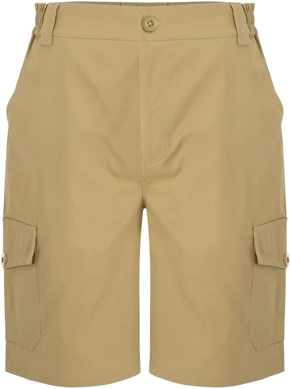 CRNTCEM Men's Golf Dress Shorts Stretch Work Flat Front Hybrid Shorts Summer Casual Chino Business Office Short with Pockets