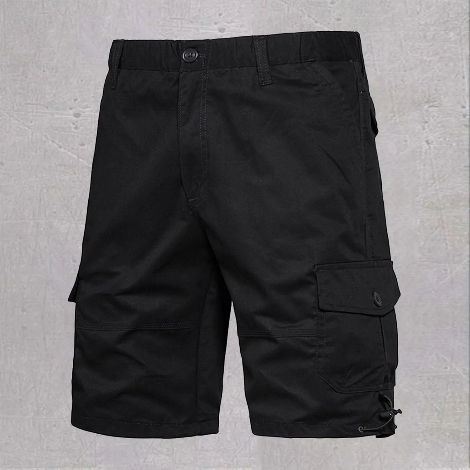 CRNTCEM Mens Outdoor Fishing Hiking Shorts Lightweight Outdoor Golf Work Shorts Expandable Waist Tactical Cargo Short Pants
