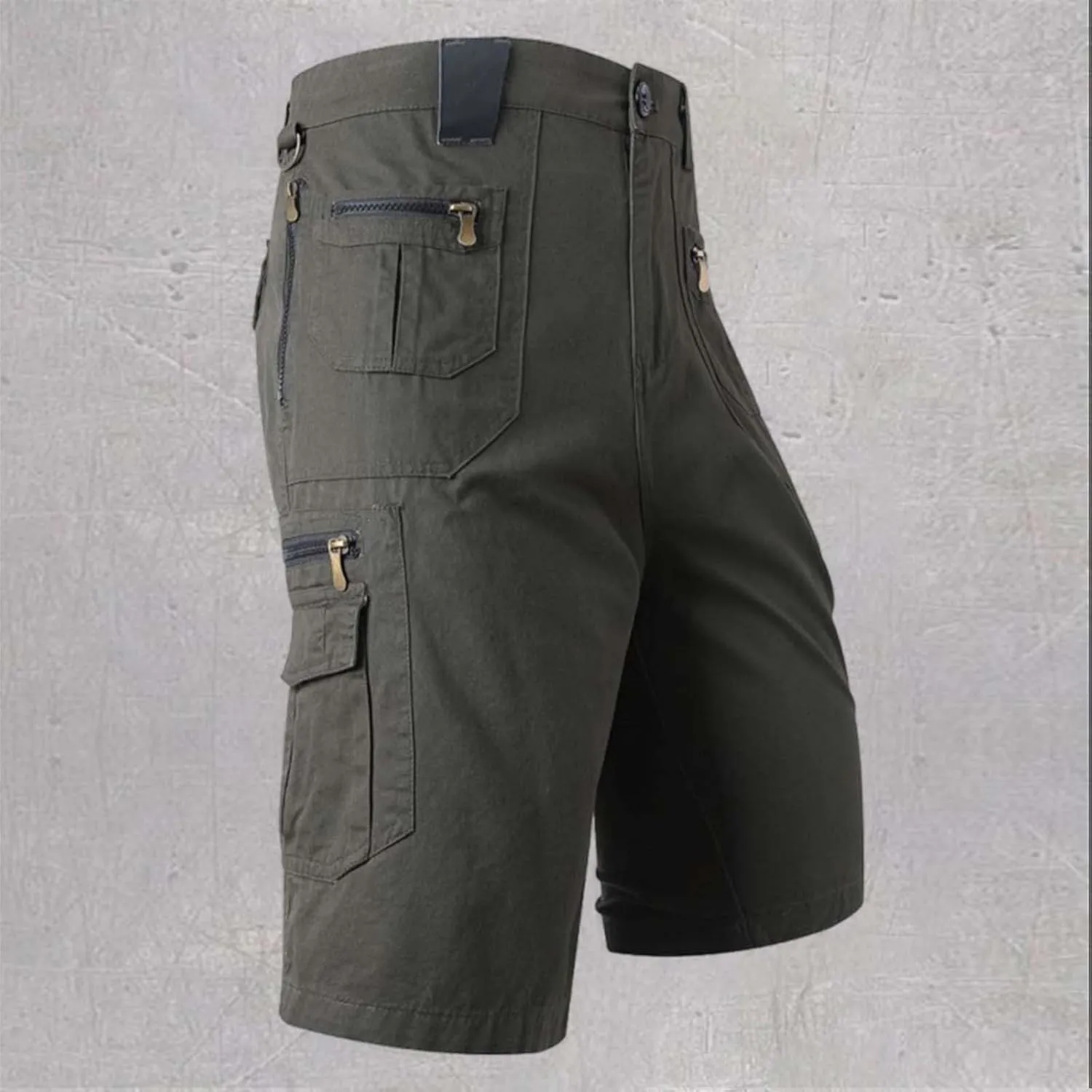 CRNTCEM Mens Straight Leg Cargo Shorts Ripstop Outdoor Quick Dry Fishing Work Hiking Short Lightweight Stretch Casual Shorts