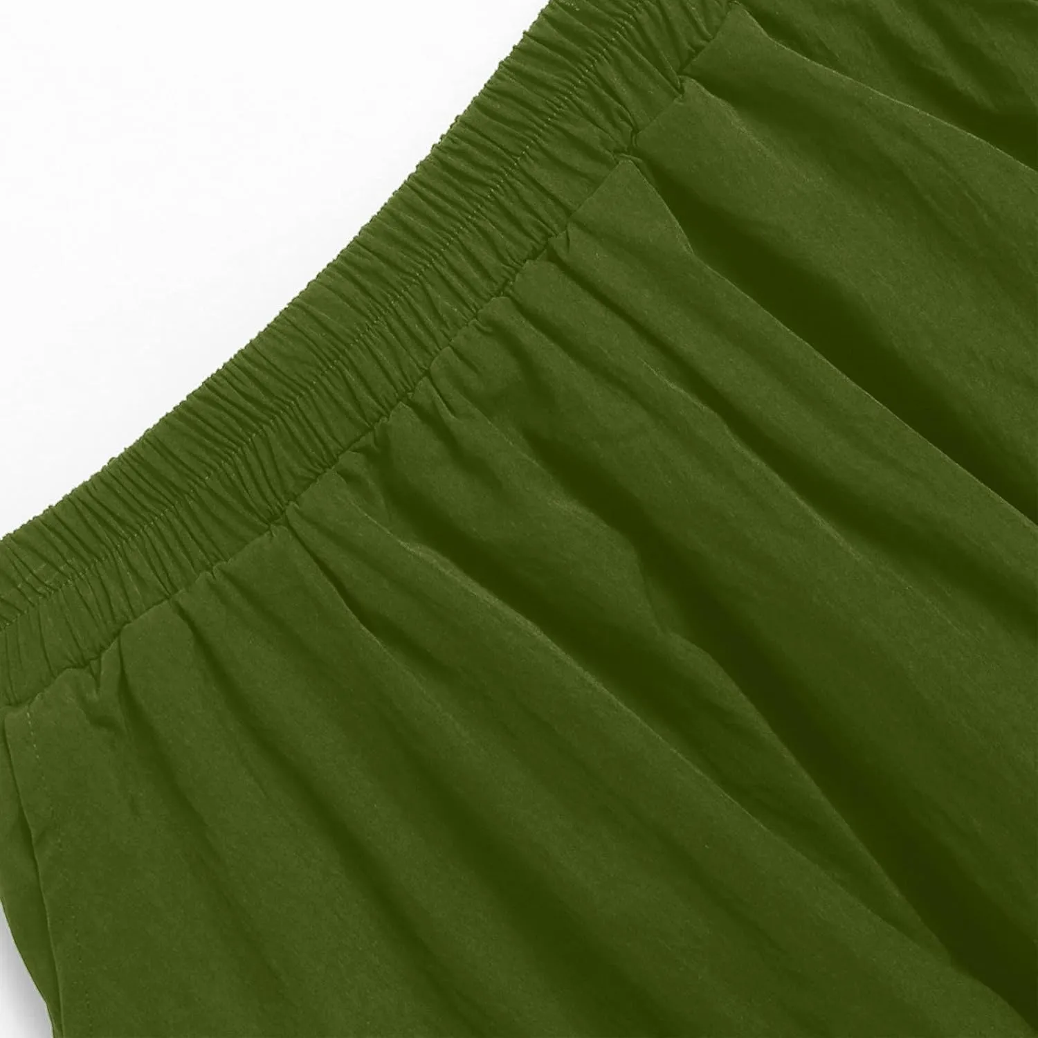 DDAPJ pyju Y2K Bubble Maxi Skirts for Women A Line Long Pleated Casual Summer Skirts 2025 Elastic Waist Skirt with Pockets