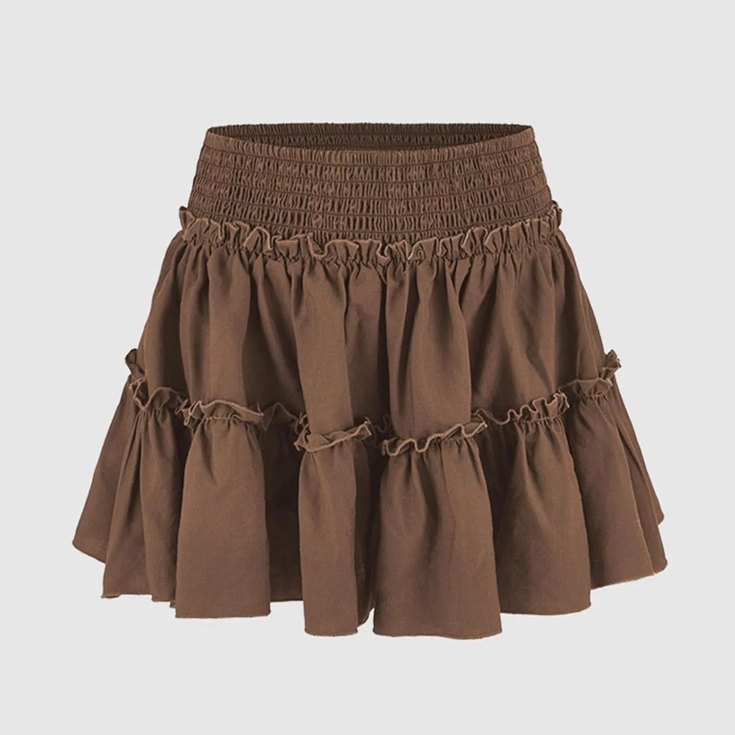Flowy Shorts for Women Summer Boho Ruffle Tiered Skorts High Waist Mini Skirts Golf Tennis Going Out Trendy Shorts