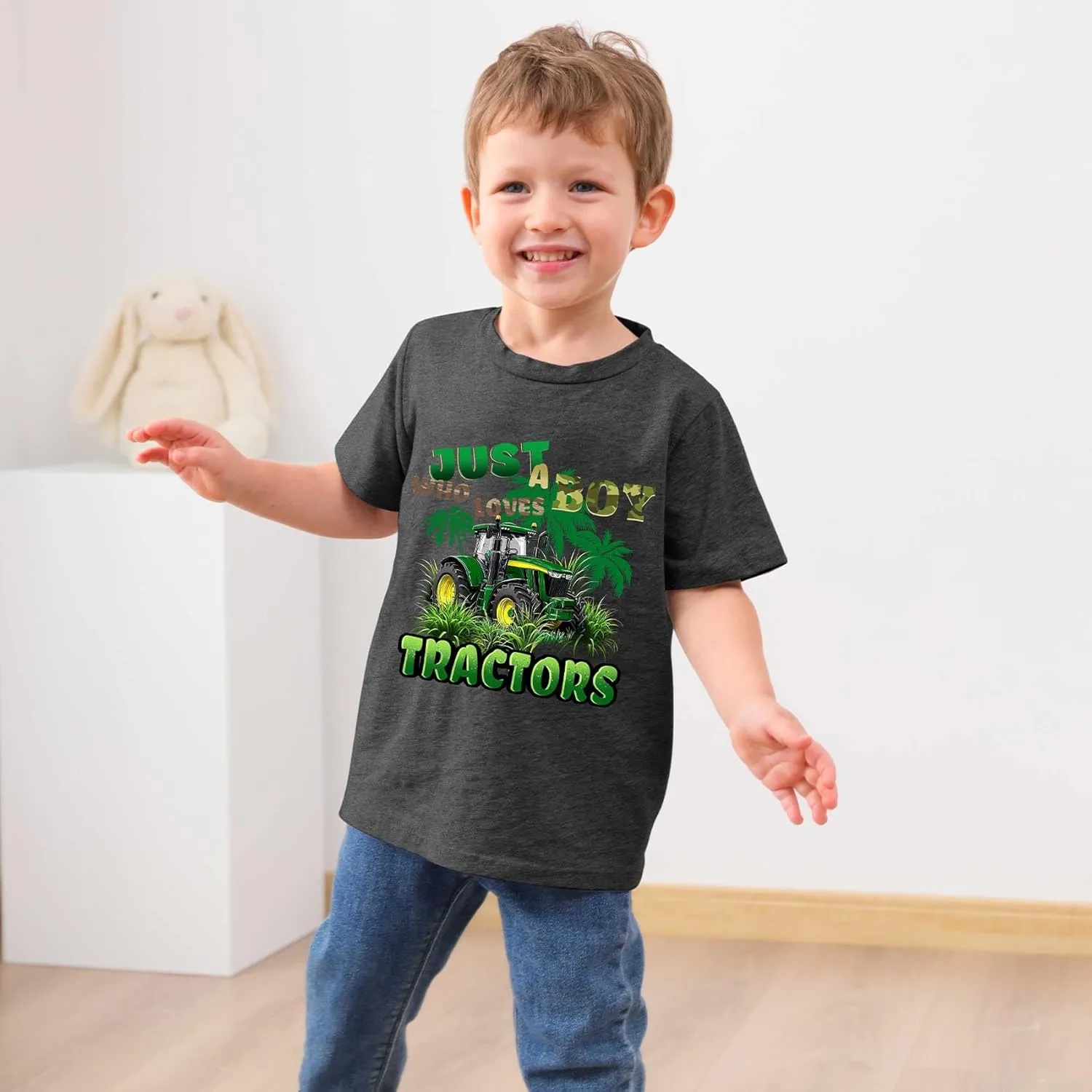 Funnycokid Toddler Boys Shirts Graphic T-Shirt Kids Short Sleeve Tees 2-6 Years