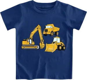 Funnycokid Toddler Boys Shirts Graphic T-Shirt Kids Short Sleeve Tees 2-6 Years