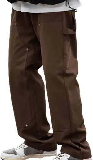 GIERIDUC Mens Sportswear Club Fleece Joggers Relax Fit Work Pants for Men Mens Dress Pants Slim Fit Corduroy Pants Men Black