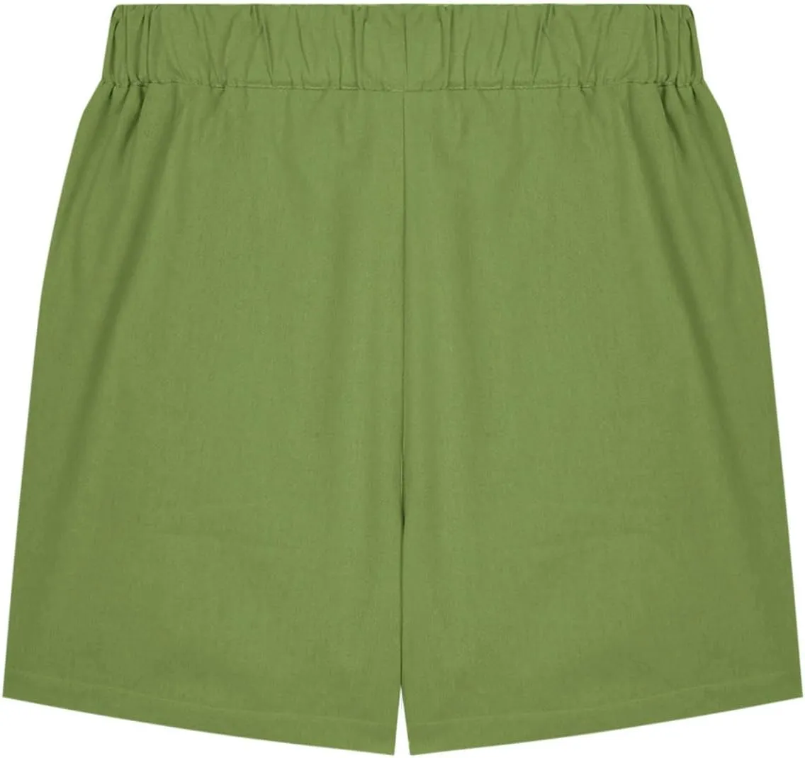 Girl's Summer Shorts Kids Casual Wide Leg Cotton Linen Shorts Girls Drawstring Beach Vacation Outfits for 3-13 Years