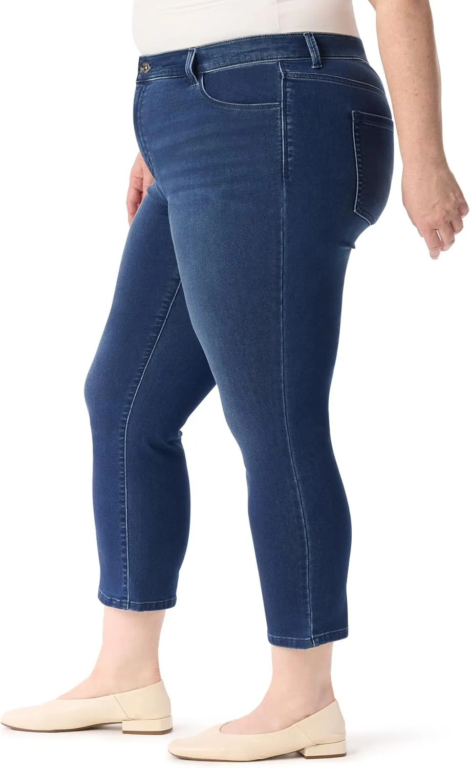 Gloria Vanderbilt Women's Cali 5-Pocket High Rise Straight Leg Ankle Standard