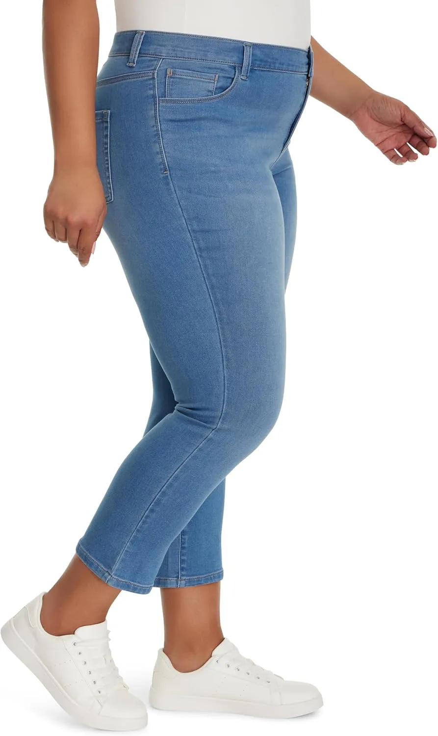 Gloria Vanderbilt Women's Cali 5-Pocket High Rise Straight Leg Ankle Standard