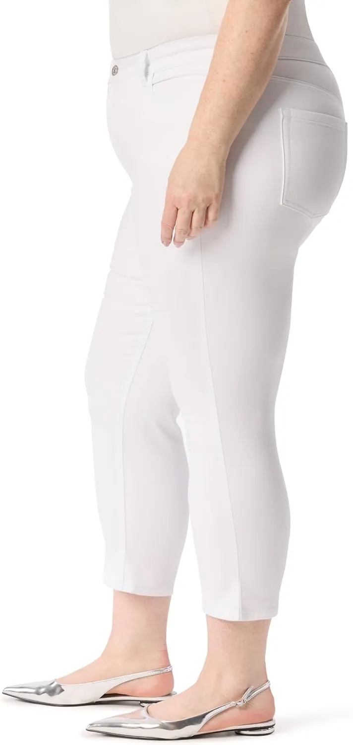 Gloria Vanderbilt Women's Cali 5-Pocket High Rise Straight Leg Ankle Standard