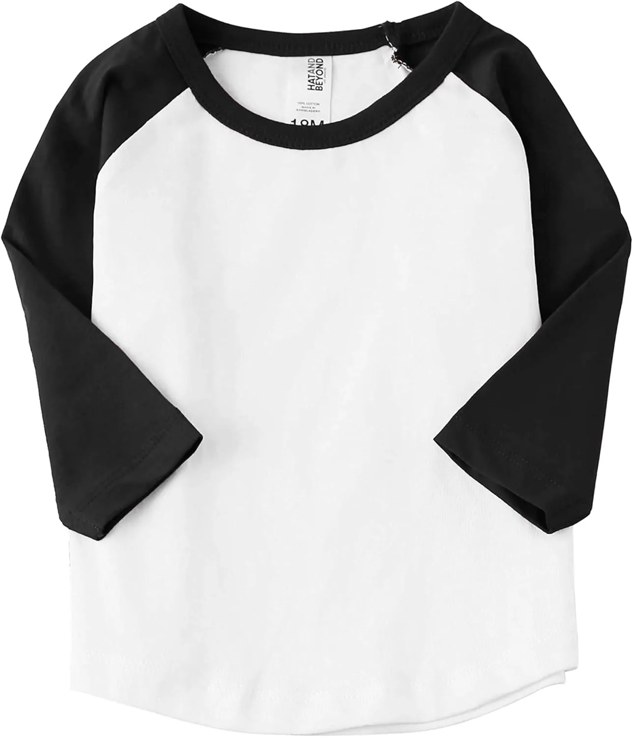 Hat and Beyond Kids Raglan Jersey Child Toddler Youth Uniforms 3/4 Sleeves T Shirts