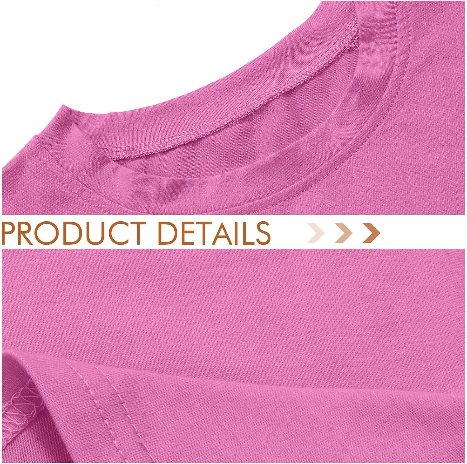 Haysandy 6 Pieces Women's Cotton Crew T Shirts Bulk Short Sleeve Lightweight Tees Mix Colors Clothes