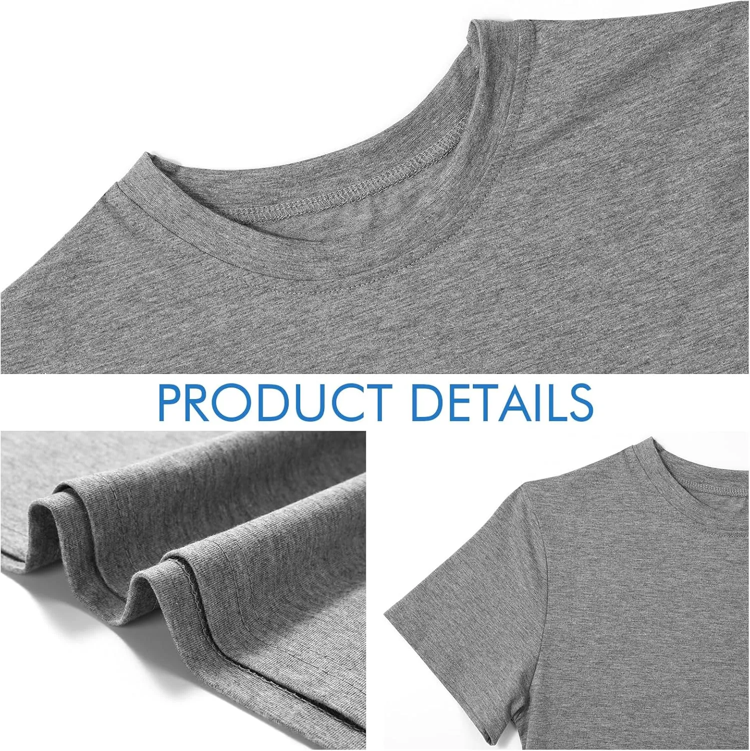 Haysandy 6 Pieces Women's Cotton Crew T Shirts Bulk Short Sleeve Lightweight Tees Mix Colors Clothes