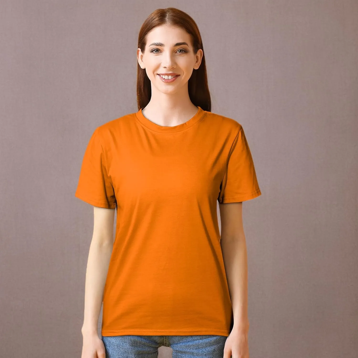 Haysandy 6 Pieces Women's Cotton Crew T Shirts Bulk Short Sleeve Lightweight Tees Mix Colors Clothes