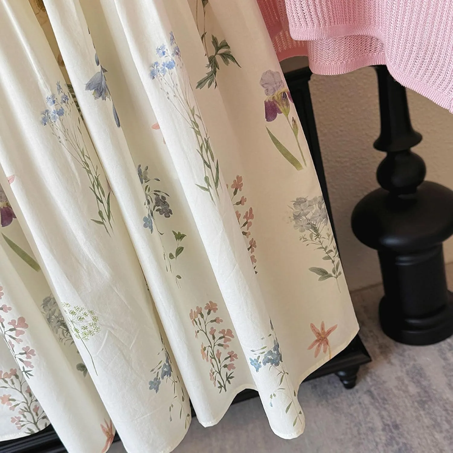 High Waisted Long Skirts for Women Ruffle Tiered Flowy A-Line Floral Skirt Vacation Summer Casual Beach Boho Dress