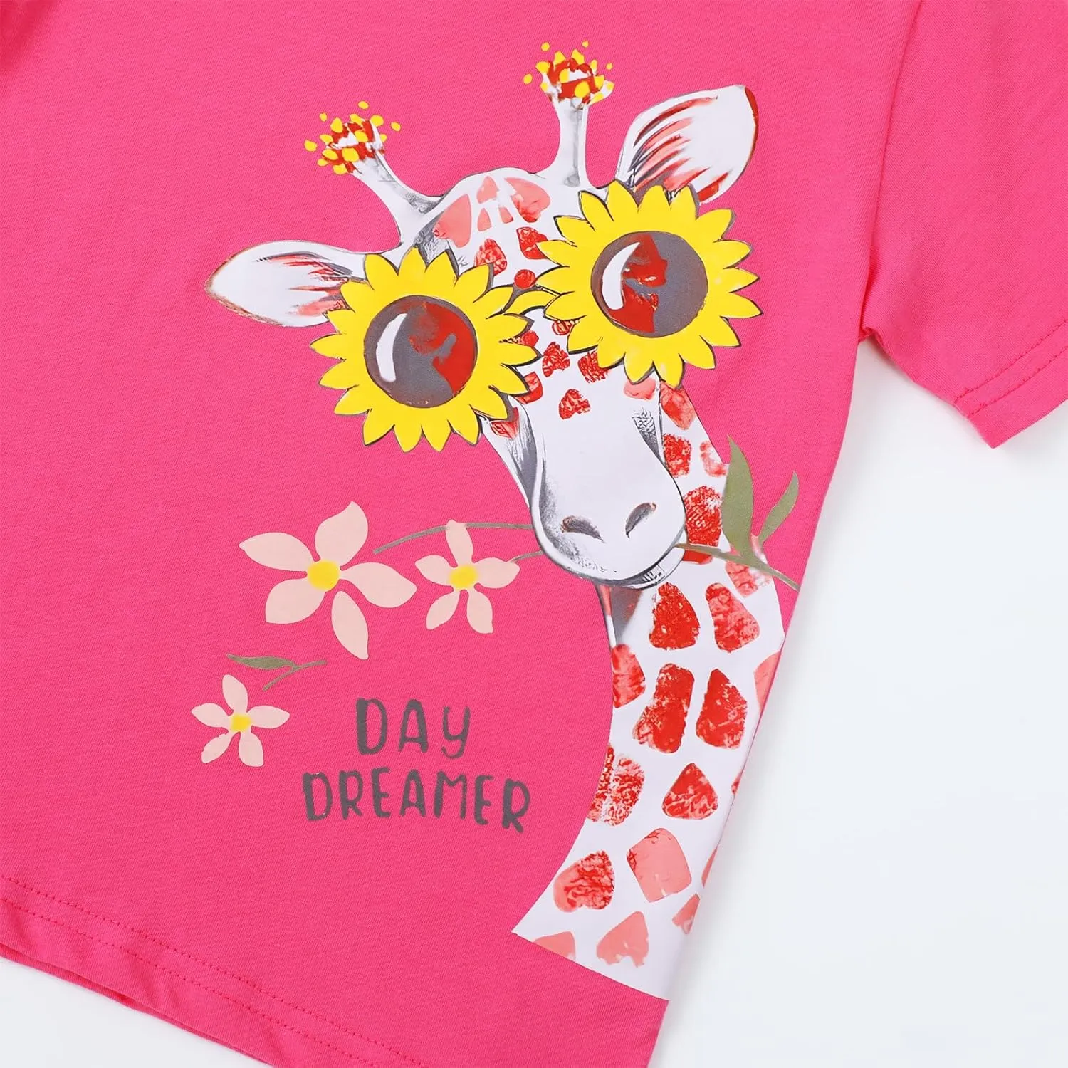 HILEELANG Girl Short Sleeve Tees Easter Graphic Cotton Summer T-Shirts 3Packs