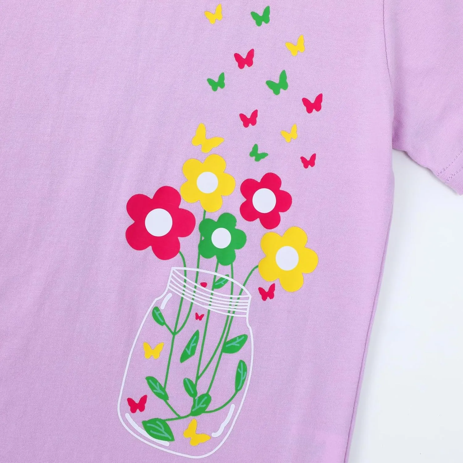 HILEELANG Girl Short Sleeve Tees Easter Graphic Cotton Summer T-Shirts 3Packs