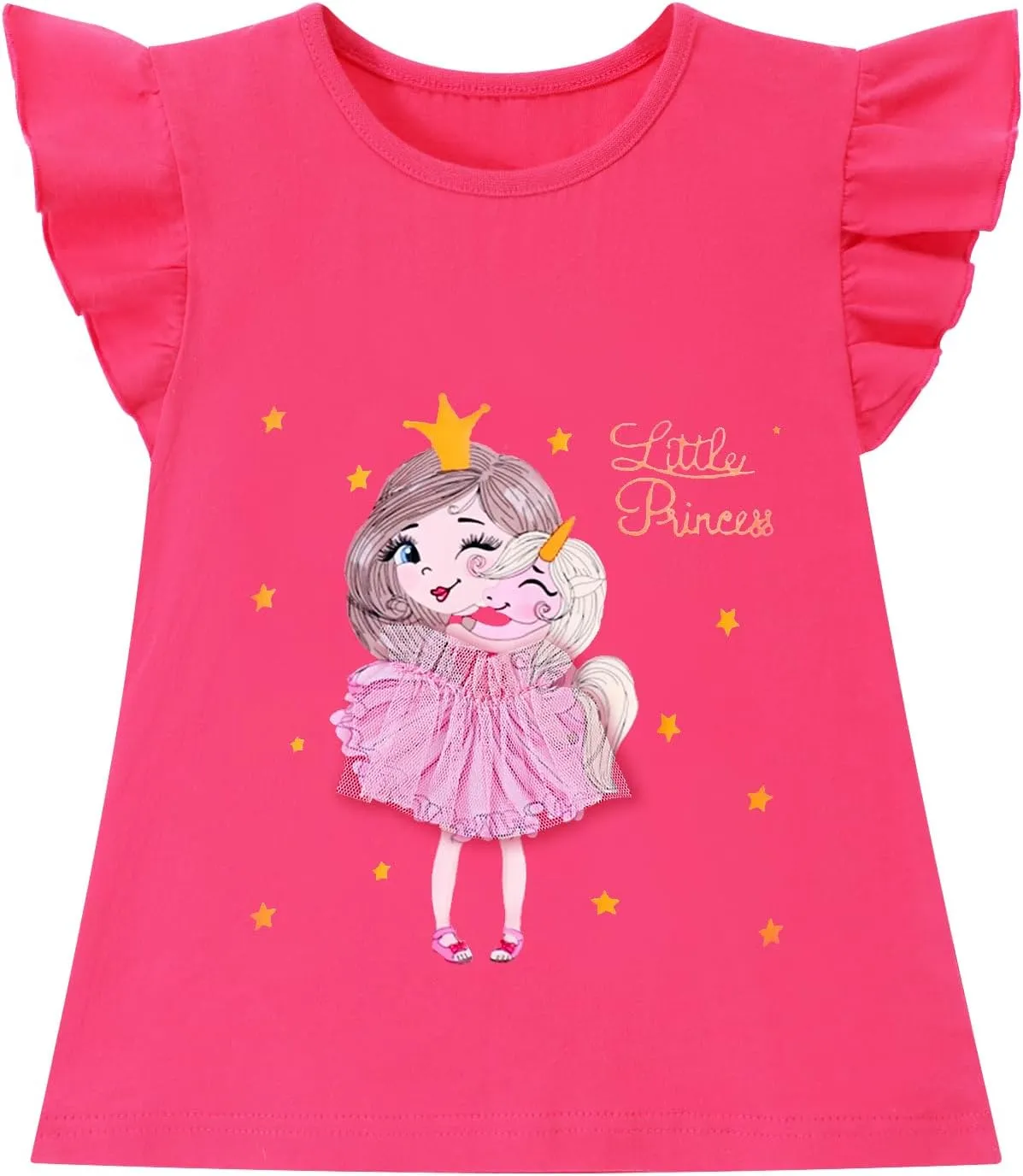 HILEELANG Girl Short Sleeve Tees Easter Graphic Cotton Summer T-Shirts 3Packs