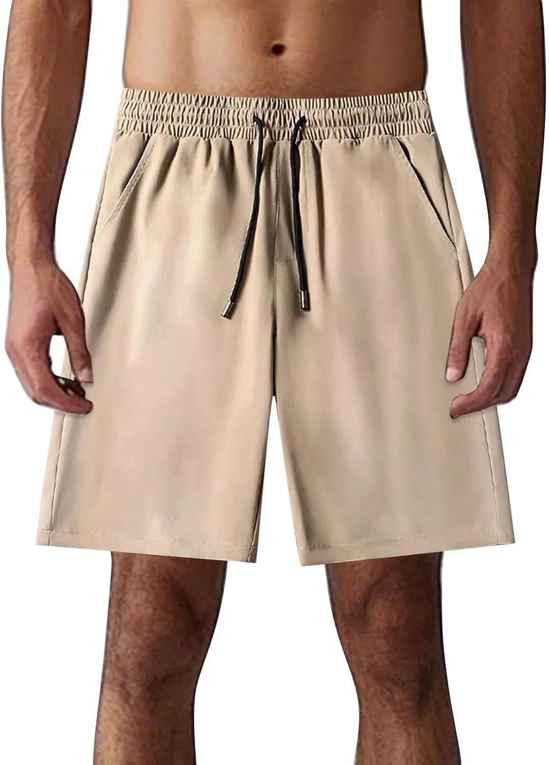 Ice Silk Shorts for Men Quick Dry Lightwight Wide Leg Sport Athletic Shorts