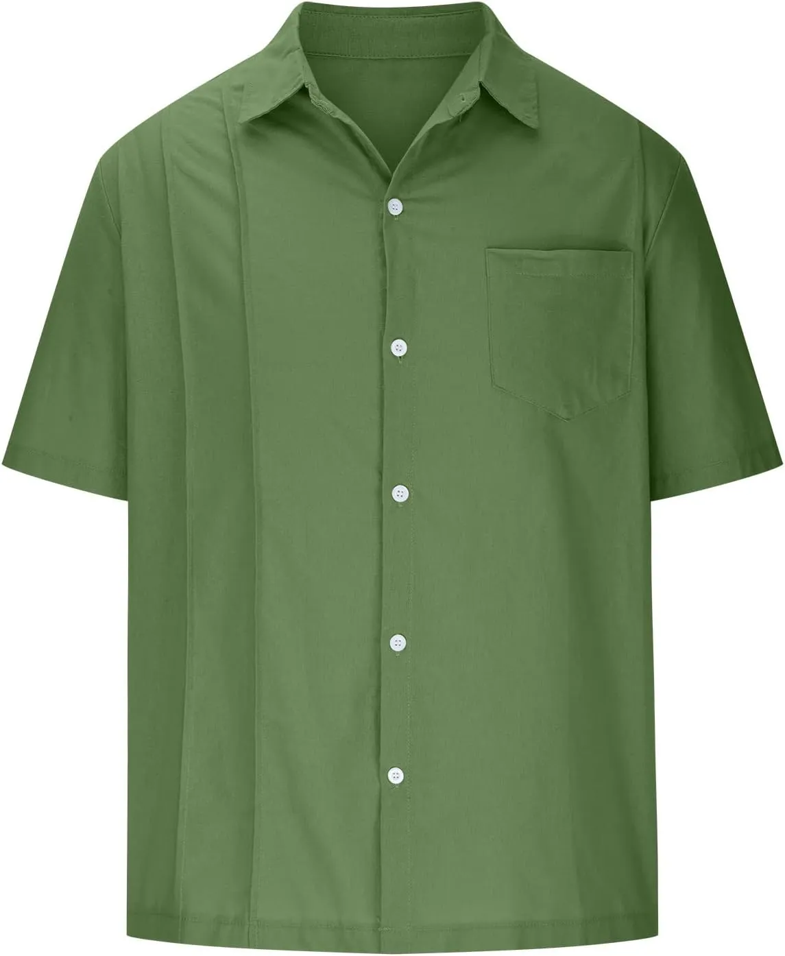 Linen Button Down Shirt Men Slim Cotton Casual Solid Color Fashion T Shirts Hawaiian Summer Beach Tees Tops 2025