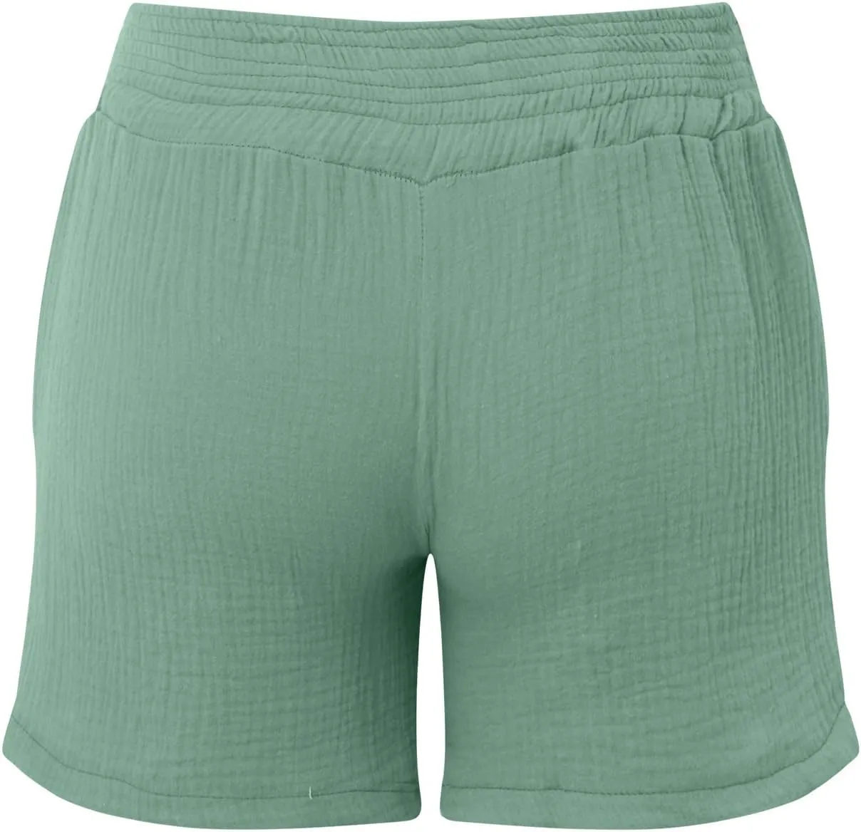 Linen Maternity Shorts Women Comfort Double Layered Underbelly Drawstring Elastic Waist Shorts Casual Lightweight Shorts