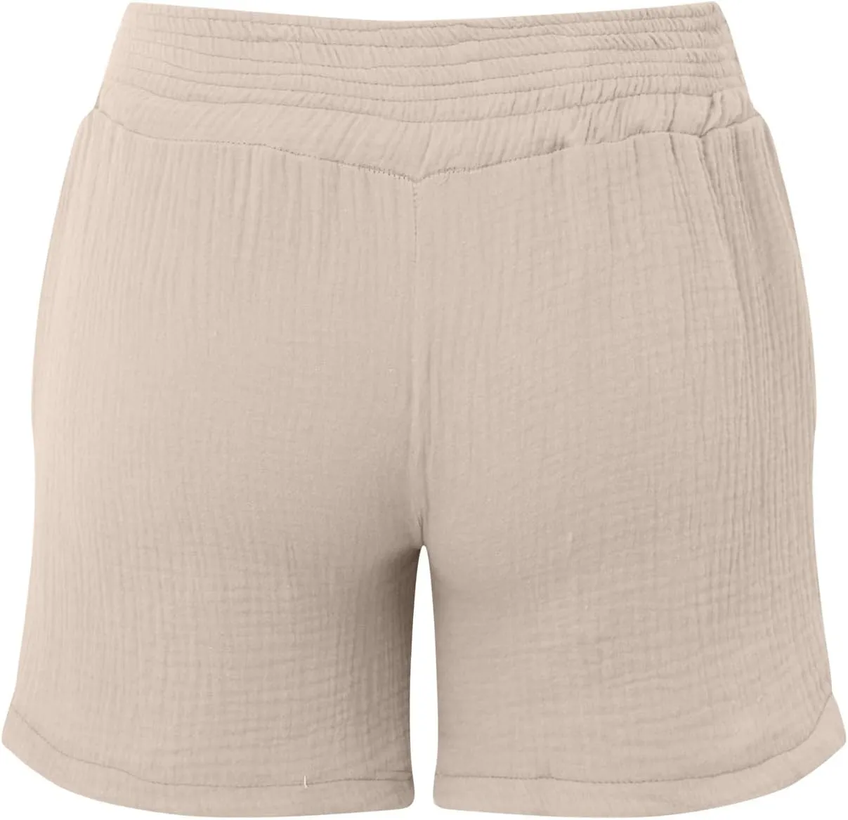 Linen Maternity Shorts Women Comfort Double Layered Underbelly Drawstring Elastic Waist Shorts Casual Lightweight Shorts