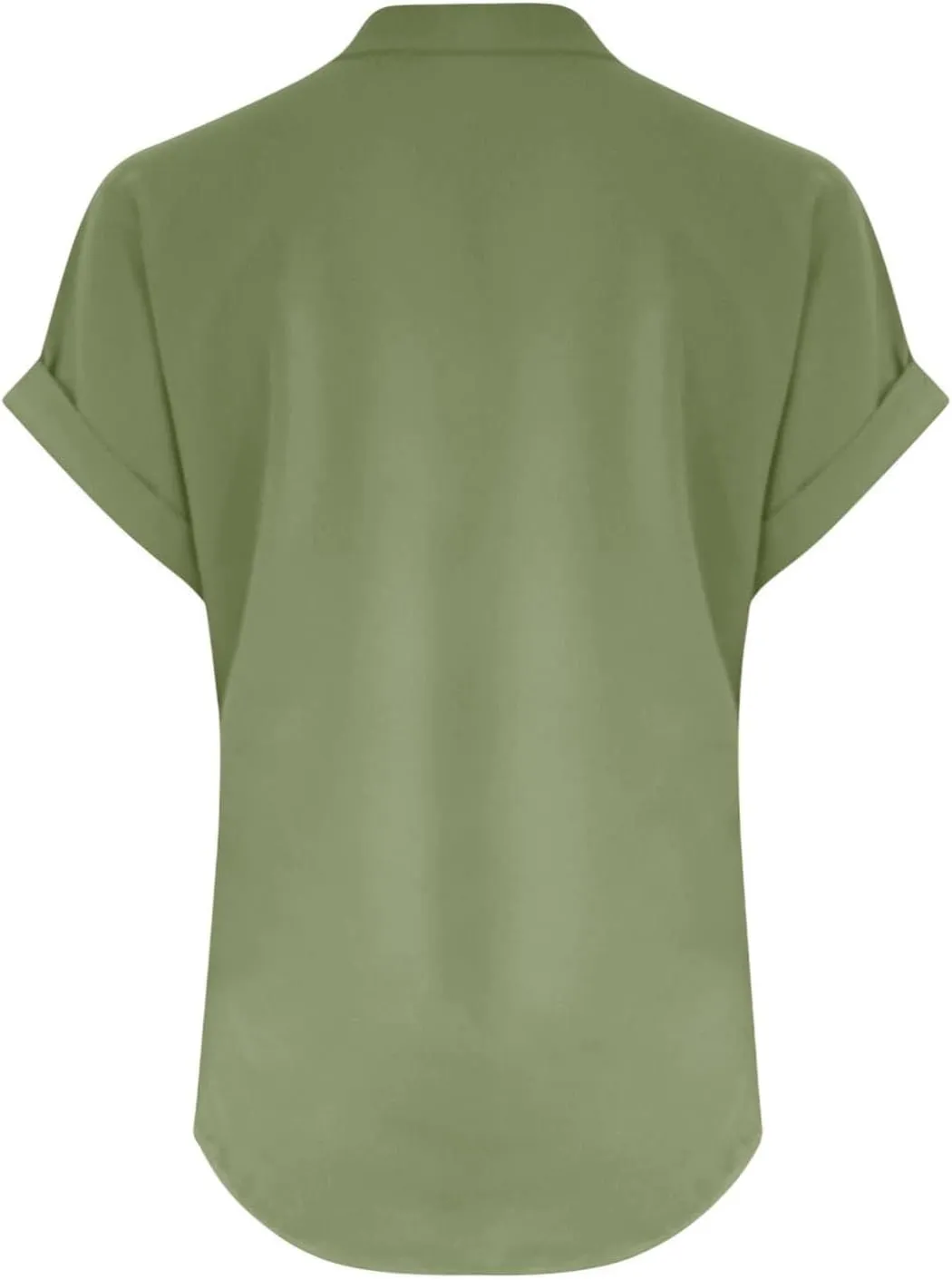 Linen T Shirts for Women Button Tops V Neck Summer Short Sleeve Dressy Blouse Loose Casual Basic Vacation