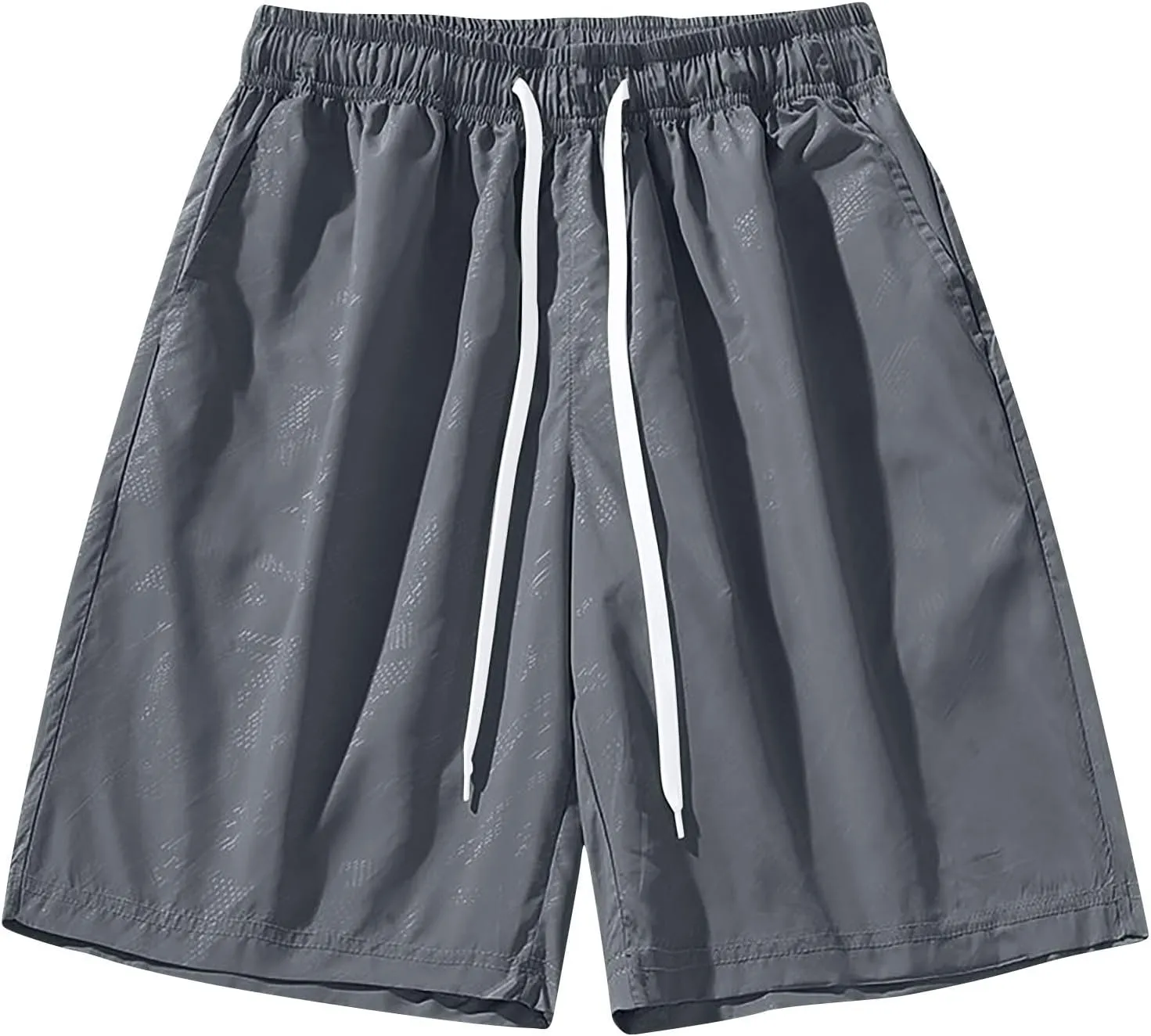 Men Athletic Shorts Summer Plus Size Bermuda Drawstring Waist Athletic Breathable Outdoor Gym Casual Trunks