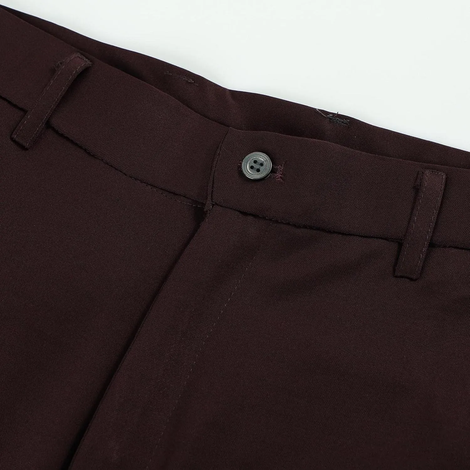 Men's Big and Tall Stretch Pleated Pants - Elastic Waist Chino Flat Front Classic Fit Pants Trousers Business Pants