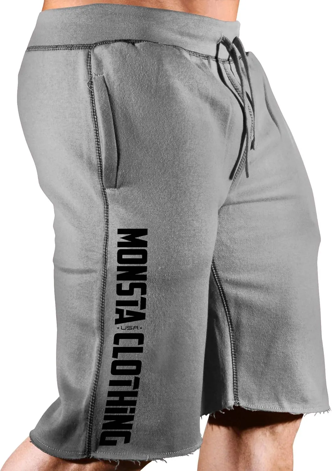 Men's Bodybuilding Workout (MC-CrestFlag) Gym Sweat Shorts