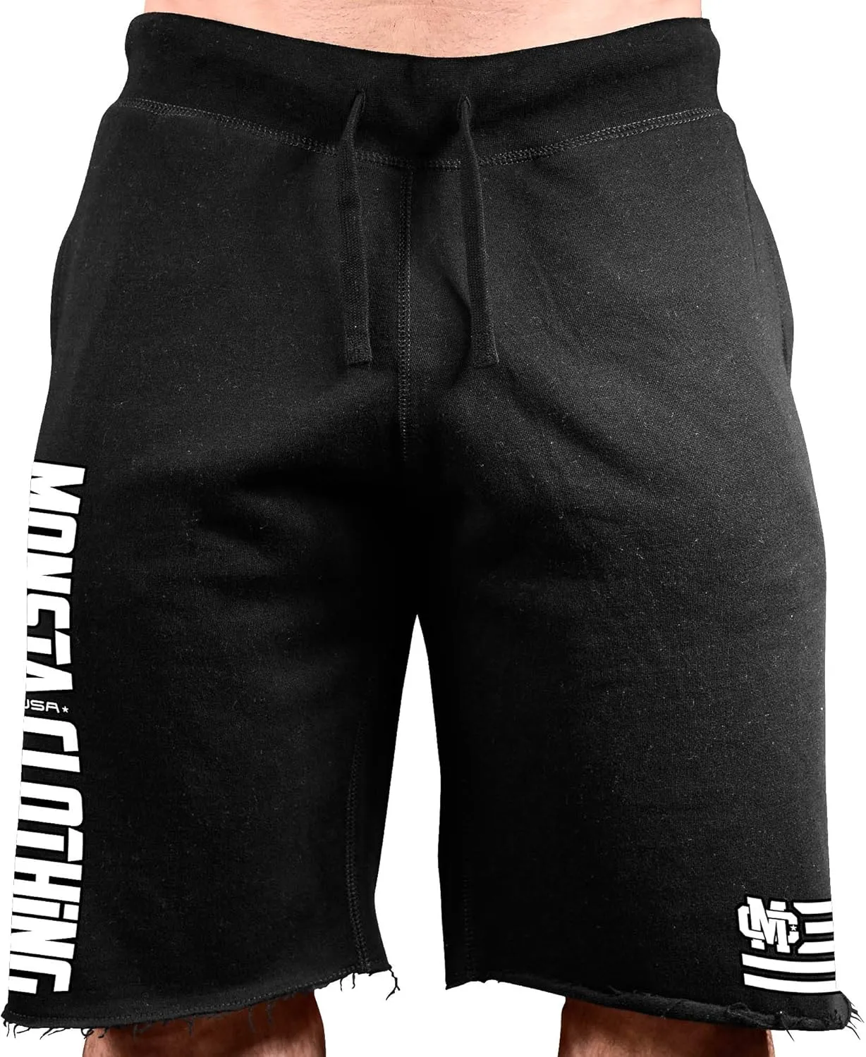 Men's Bodybuilding Workout (MC-CrestFlag) Gym Sweat Shorts