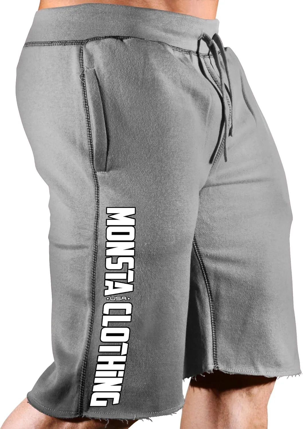 Men's Bodybuilding Workout (MC-CrestFlag) Gym Sweat Shorts